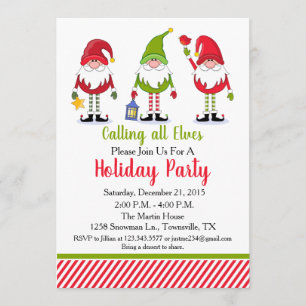 Elf Holiday Party Uitnodiging