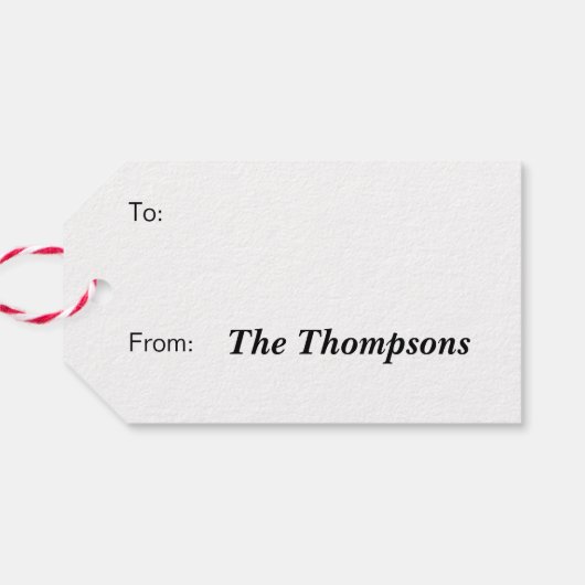 Elf Holiday Snoep Pattern Cadeaulabel (Achterkant Horizontaal)