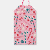 Elf Holiday Snoep Pattern Cadeaulabel (Voorkant)