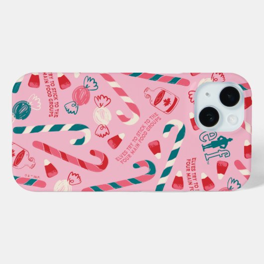 Elf Holiday Snoep Pattern Case-Mate iPhone Case (Achterkant (horizontaal))