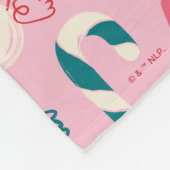 Elf Holiday Snoep Pattern Fleece Deken (Hoek)