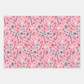 Elf Holiday Snoep Pattern Inpakpapier Vel (Voorkant 2)