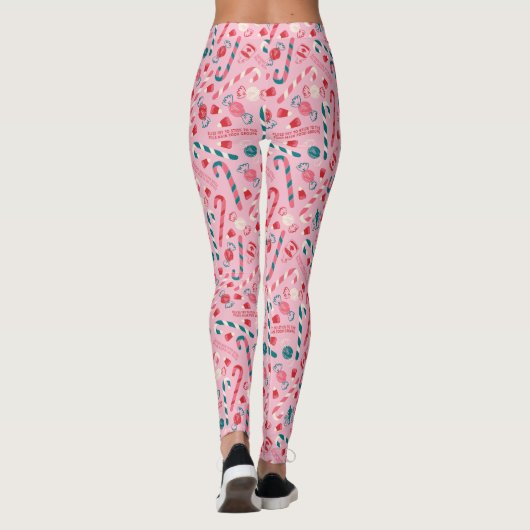 Elf Holiday Snoep Pattern Leggings (Achterkant)
