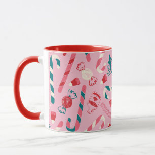 Elf Holiday Snoep Pattern Mok