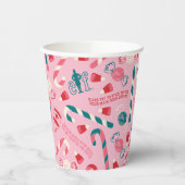 Elf Holiday Snoep Pattern Papieren Bekers (Links)