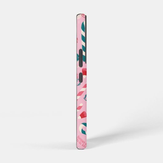 Elf Holiday Snoep Pattern Samsung Galaxy Hoesje (Rechterkant)