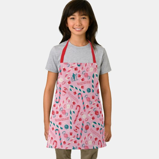 Elf Holiday Snoep Pattern Schort (Insitu)