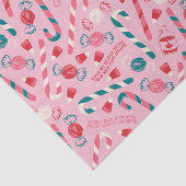 Elf Holiday Snoep Pattern Tissuepapier (Detail)