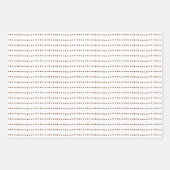 Elf HOLLY JOLLY KERST Stippen Strepen Inpakpapier Vel (Voorkant 2)