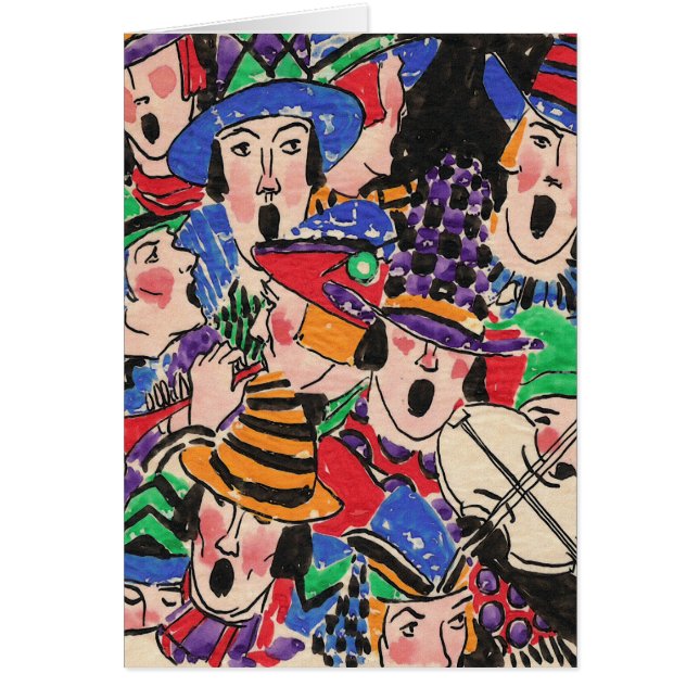 Elf Hoofden a-Caroling (Voorkant)