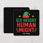 Elf Hoogte Menselijke Kracht Grappig Korte Mensen  Kaart (Voorkant / Achterkant)