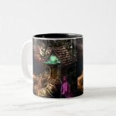 Elf House Tweekleurige Koffiemok (Voorkant links)