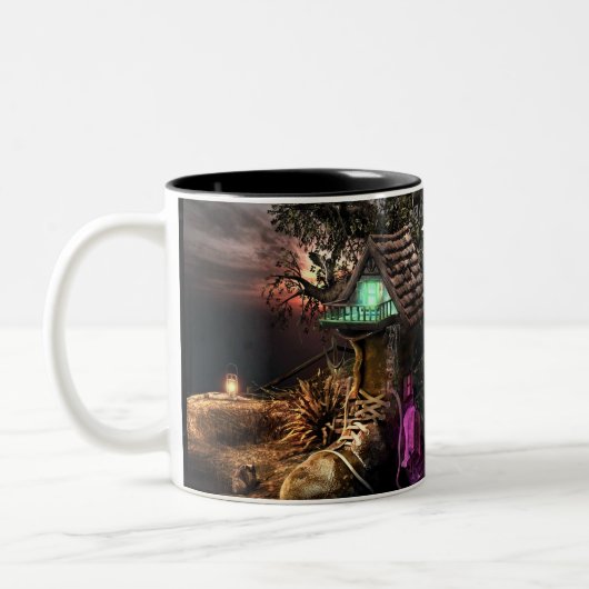Elf House Tweekleurige Koffiemok (Links)