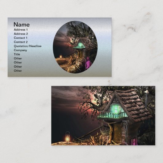 Elf House Visitekaartje (Voorkant / Achterkant)