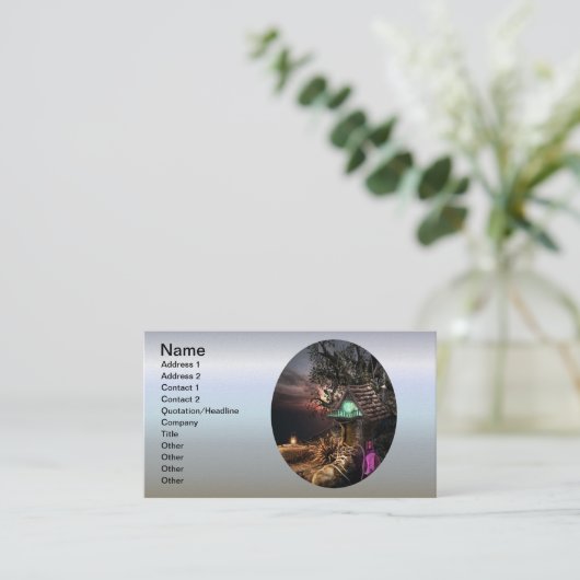 Elf House Visitekaartje (Staand voorkant)