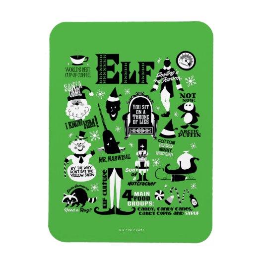 Elf Icons & Movie Quotes Magneet (Verticaal)