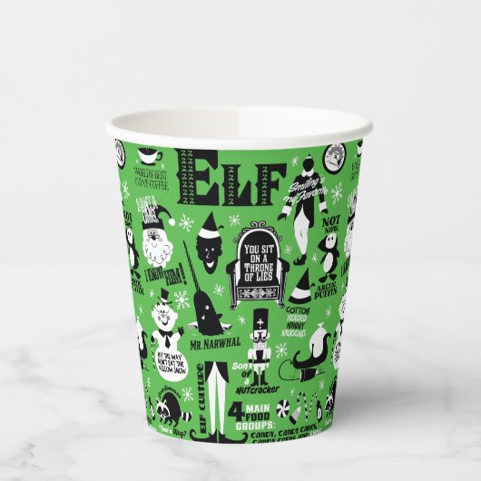Elf Icons & Movie Quotes Papieren Bekers (Links)