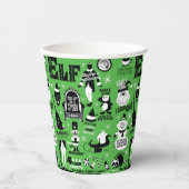 Elf Icons & Movie Quotes Papieren Bekers (Voorkant)
