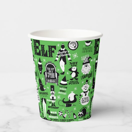 Elf Icons & Movie Quotes Papieren Bekers (Voorkant)