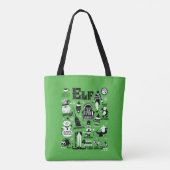 Elf Icons & Movie Quotes Tote Bag (Achterkant)