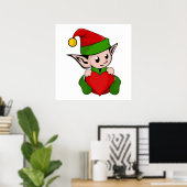 ELF "IK HOOR VAN CHRISTMAS" POSTER (Thuiskantoor)
