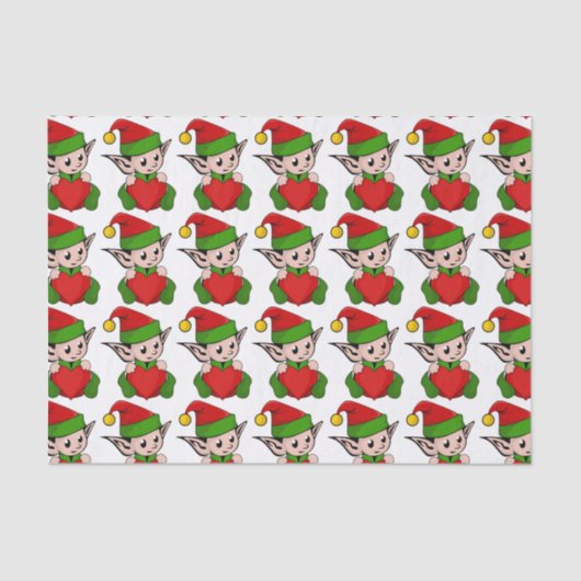 ELF "IK HOOR VAN CHRISTMAS" TISSUEPAPIER (Voorkant)