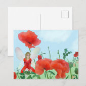 Elf im Mohn Briefkaart (Voorkant / Achterkant)