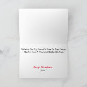 Elf in de Kerstkaart van de politie Kaart (Binnen)