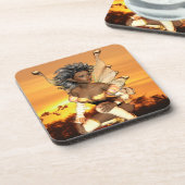 Elf in Dusk Drink Coasters Drankjes Onderzetter (Linkerzijde)
