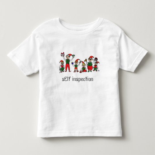 Elf-inspectie Kinder Shirts (Voorkant)