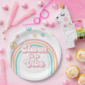 Elf is een Vibe Retro Summer Rainbow Papieren Bordje (Feest)