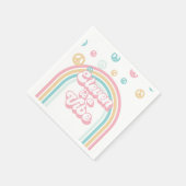 Elf is een Vibe Retro Summer Rainbow Servet (Hoek)