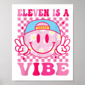 Elf is een vibe verjaardag 11 jaar oude meisjes 11 poster (Voorkant)