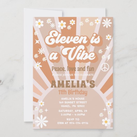 Elf is een vibe verjaardag uitnodiging (Voorkant)