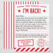 Elf is terug feestdagenkaart (Voorkant / Achterkant)