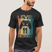Elf jaar oude gamer ontgrendeld 11 t-shirt (Voorkant)