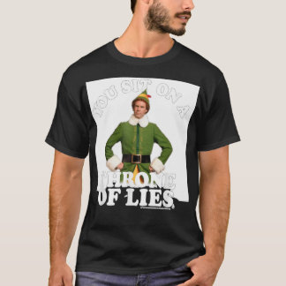 Elf je zit op een troon van de Lies T-shirt