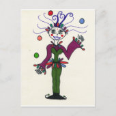 Elf Jester Juggling Briefkaart (Voorkant)
