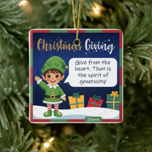 Elf Jongen Kerst Ornament
