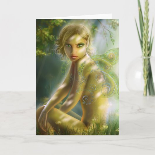 Elf kaart in hout (Voorkant)