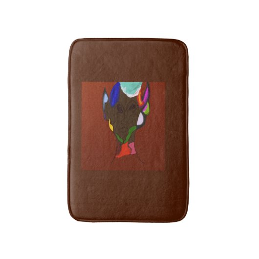 Elf Kaart Kunst Badmat (Voorkant Verticaal)