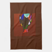 Elf Kaart Kunst Keukenhanddoek (Verticaal)