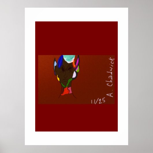 Elf Kaart Kunst  Poster (Voorkant)