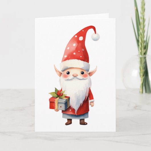 Elf kaart van de werkplaats van de Kerstman (Voorkant)