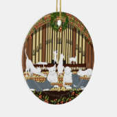 Elf Katten Piping... kerstboom Keramisch Ornament (Rechts)