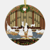 Elf Katten Piping... kerstboom Keramisch Ornament (Voorkant)