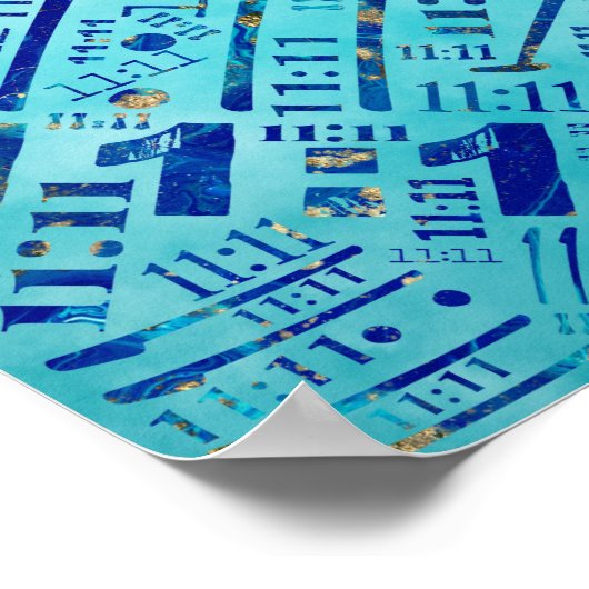 Elf keer elf keer het Numerology Pattern #1 Poster (Hoek)