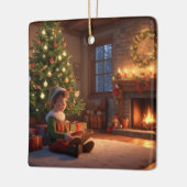 Elf Keramisch Ornament (Links)