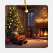 Elf Keramisch Ornament (Voorkant)