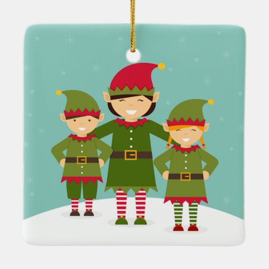 Elf Keramisch Ornament (Achterkant)